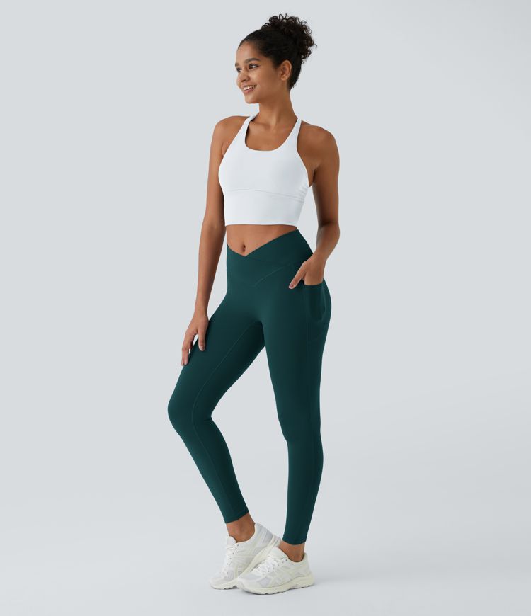 Leggings Softlyzero™ liso bolsillo cruzado -UPF50+