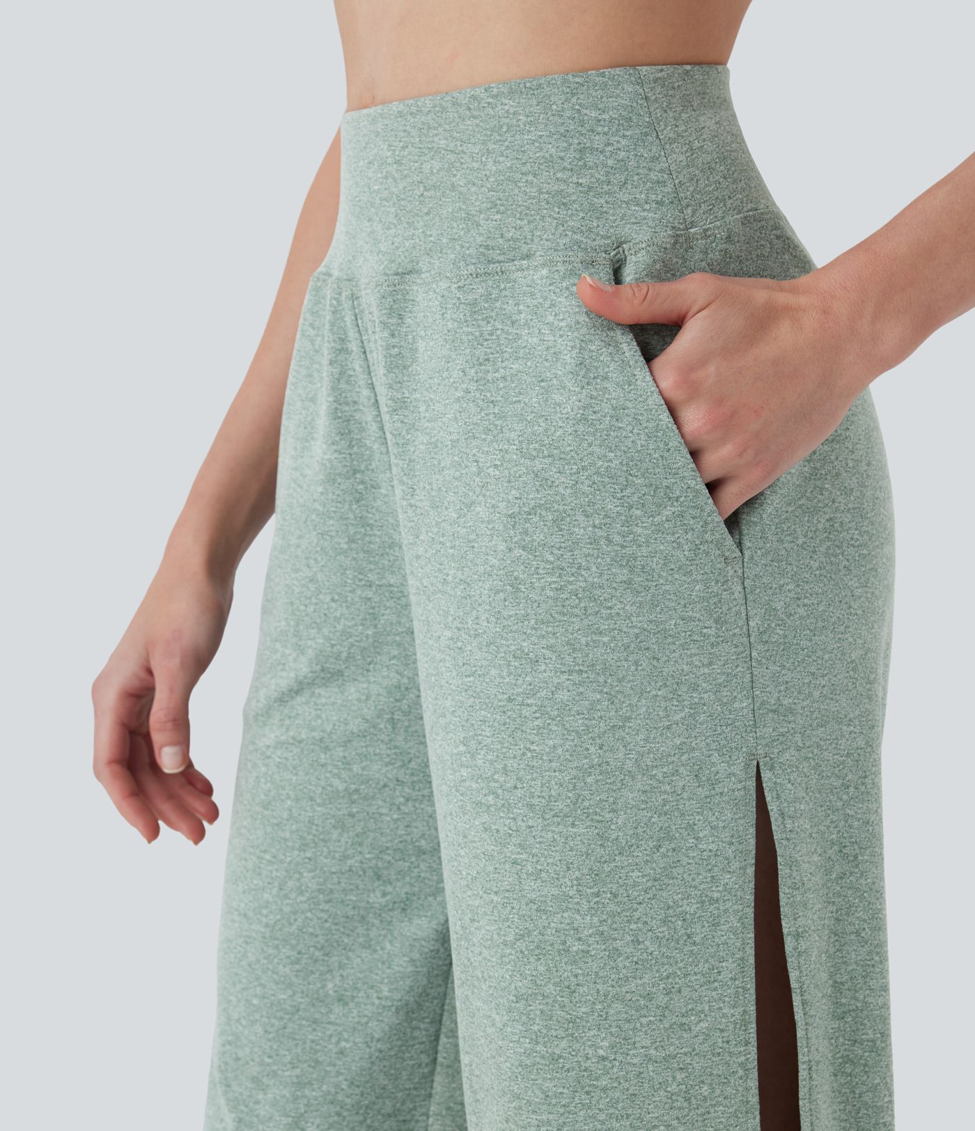 High Waisted Cut Out Casual Joggers with Pockets