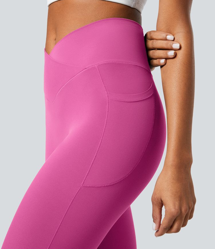 Softlyzero™ Plush Crossover Leggings mit Taschen