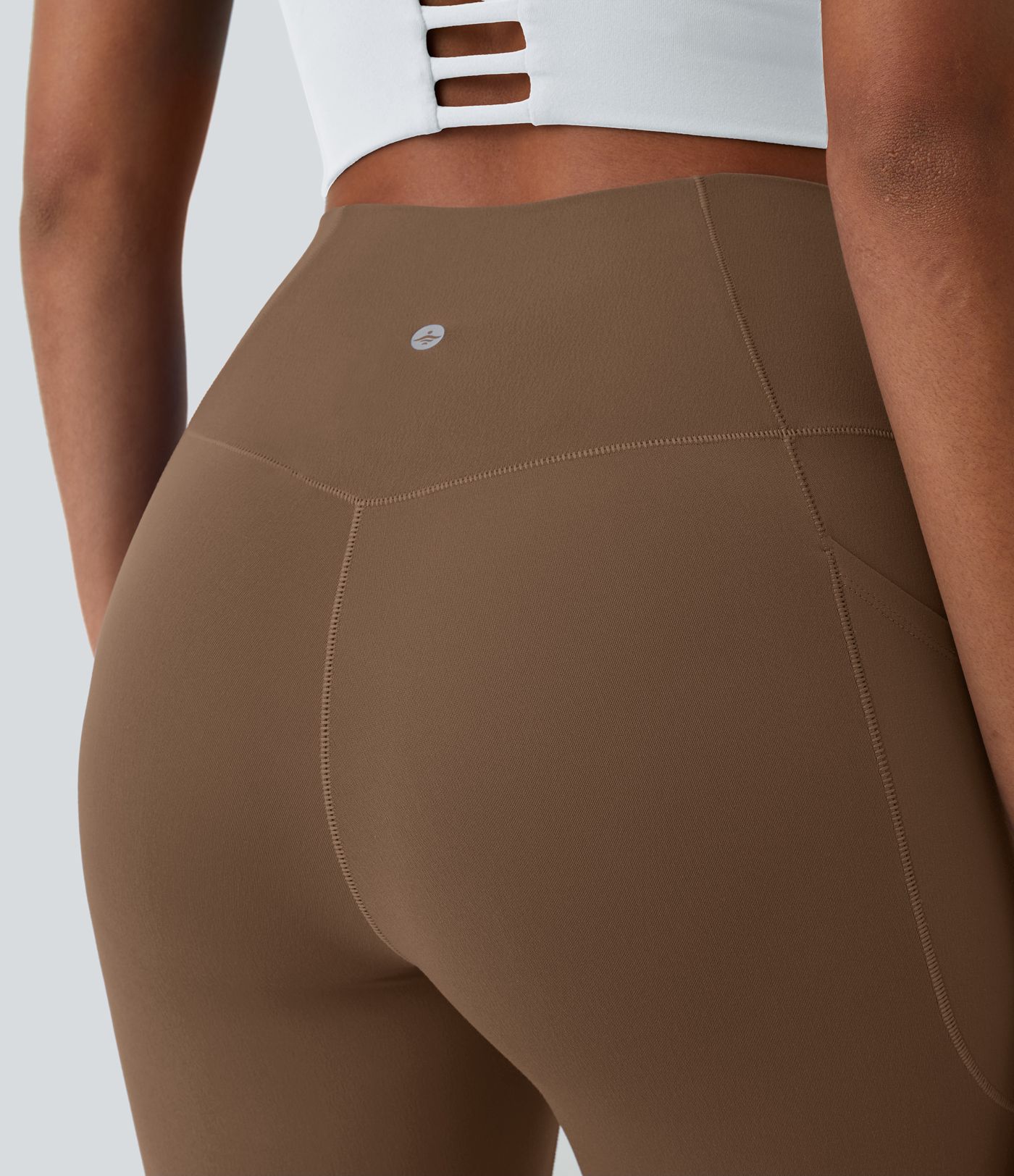 SoftlyZero™ Crossover Pocket Plain Leggings-UPF50+
