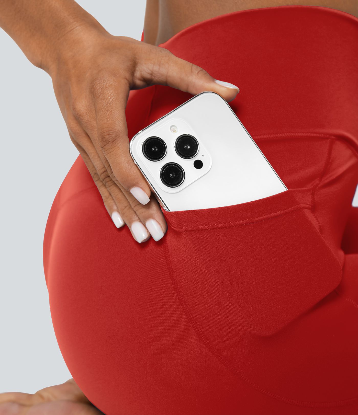 SoftlyZero™ Crossover Pocket Plain Leggings-UPF50+