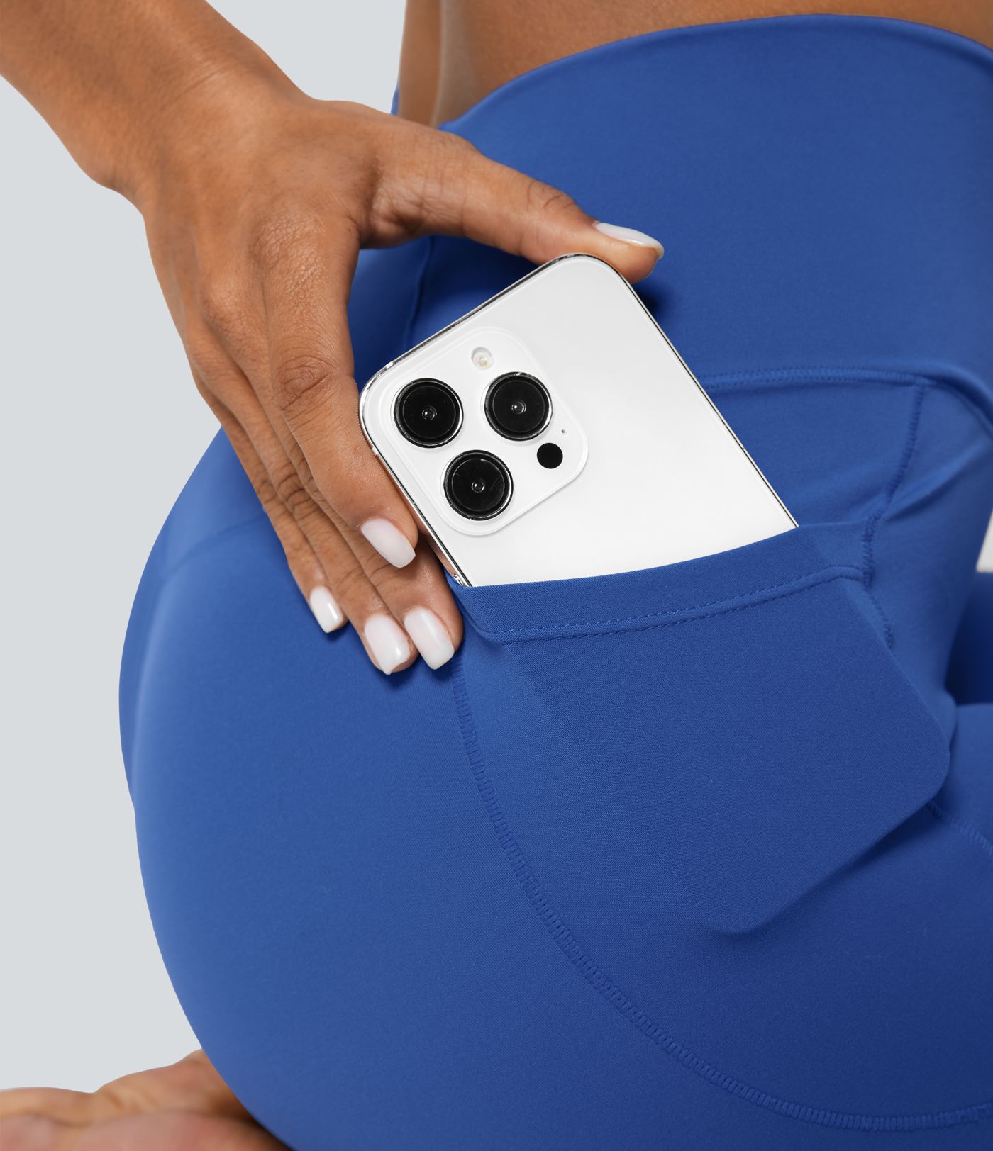 Softlyzero™ Crossover Pocket Plain Leggings - UPF50+