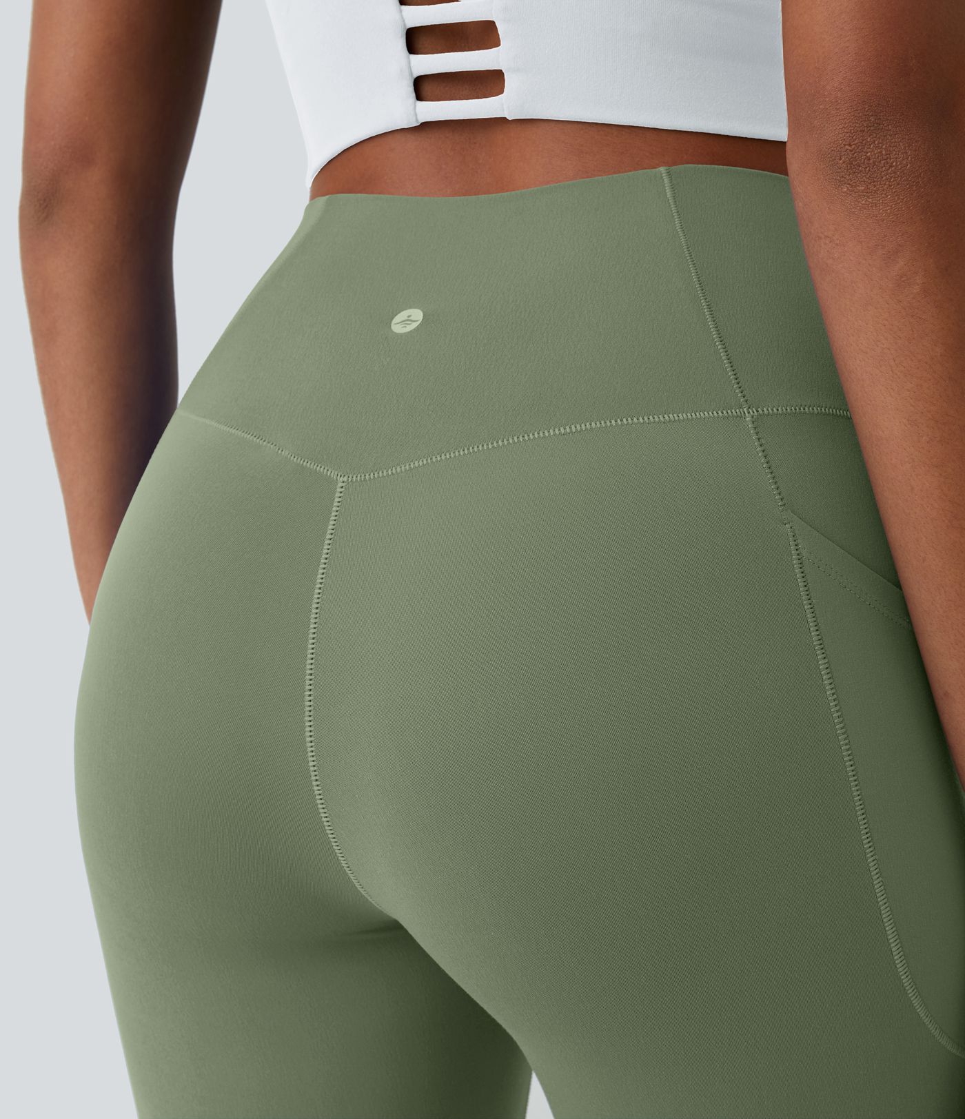 SoftlyZero™ Crossover Pocket Plain Leggings-UPF50+