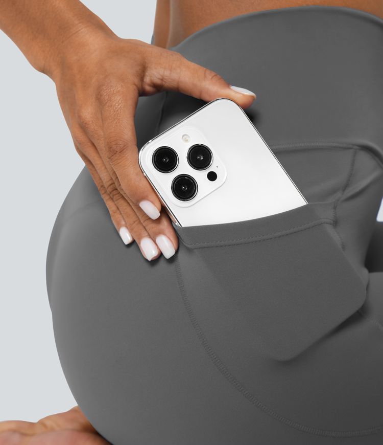 Leggings Softlyzero™ liso bolsillo cruzado -UPF50+