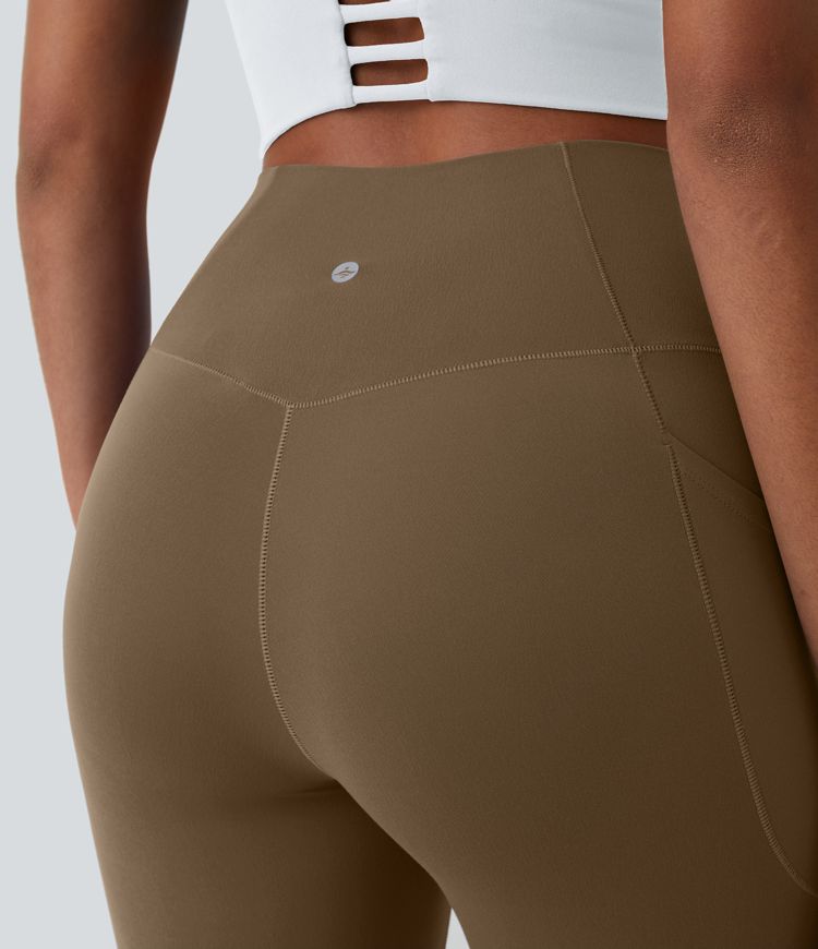 SoftlyZero™ Crossover Pocket Plain Leggings-UPF50+