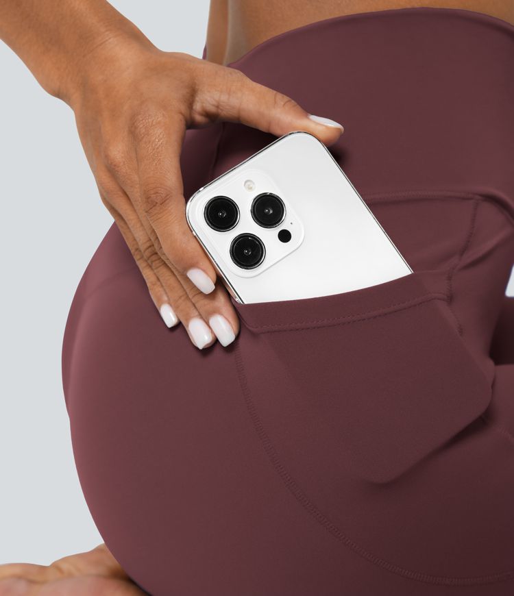 Leggings Softlyzero™ liso bolsillo cruzado -UPF50+