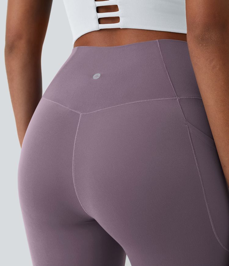 SoftlyZero™ Crossover Pocket Plain Leggings-UPF50+