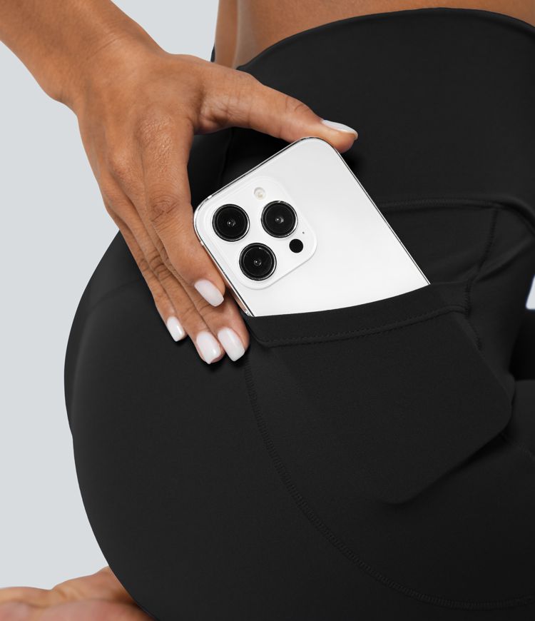 Leggings Softlyzero™ liso bolsillo cruzado -UPF50+