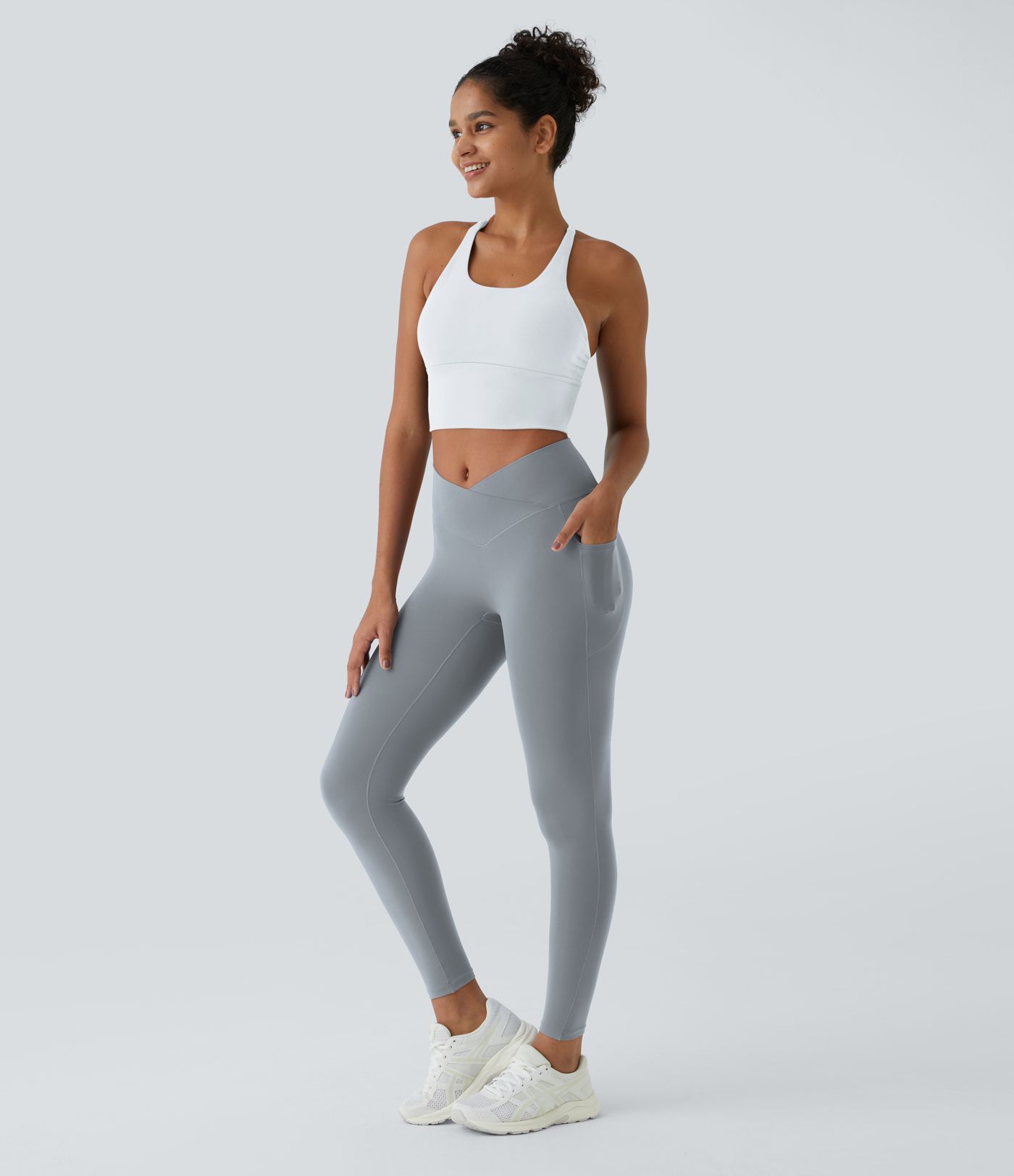 Leggings Softlyzero™ liso bolsillo cruzado -UPF50+