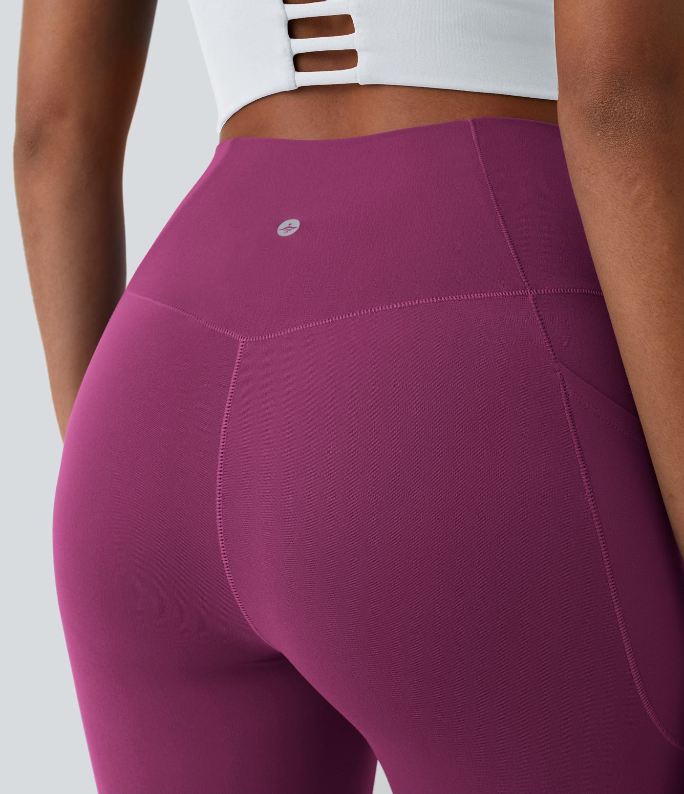 SoftlyZero™ Crossover Pocket Plain Leggings-UPF50+