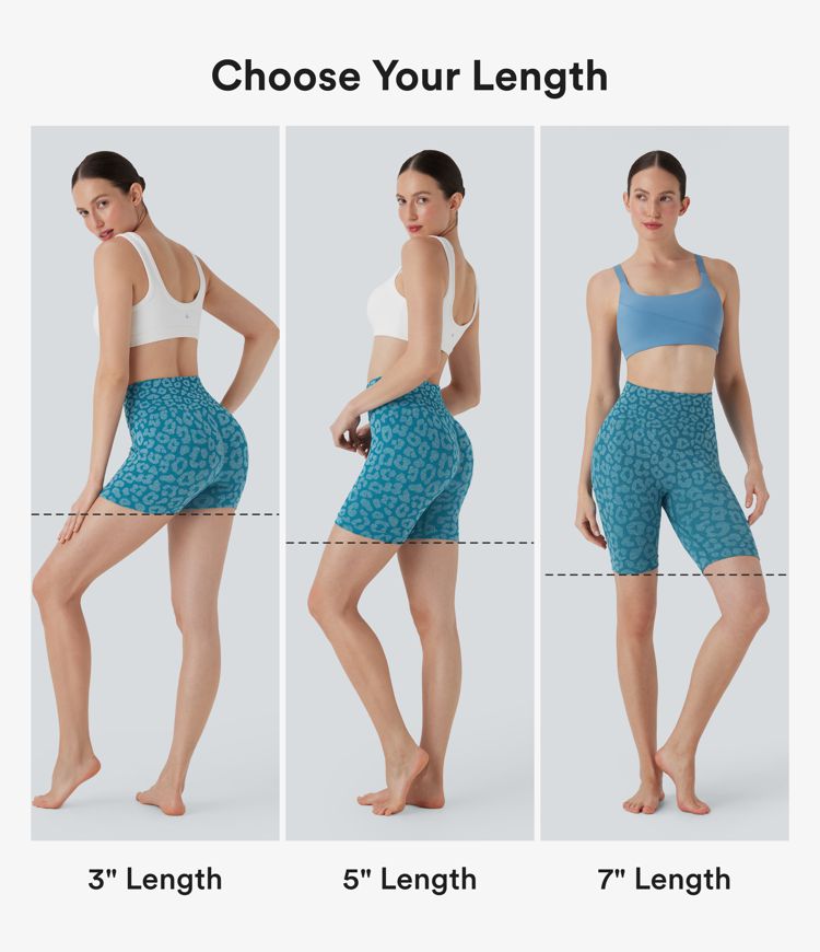 Seamless Flow High Waisted Leopard Yoga Biker Shorts 7''
