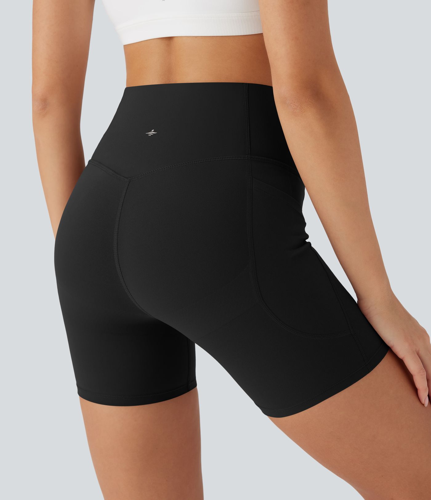 Halara UltraSculpt™ High Waisted Butt Lifting Tummy Control Pocket Shaping Training Biker Shorts 5''