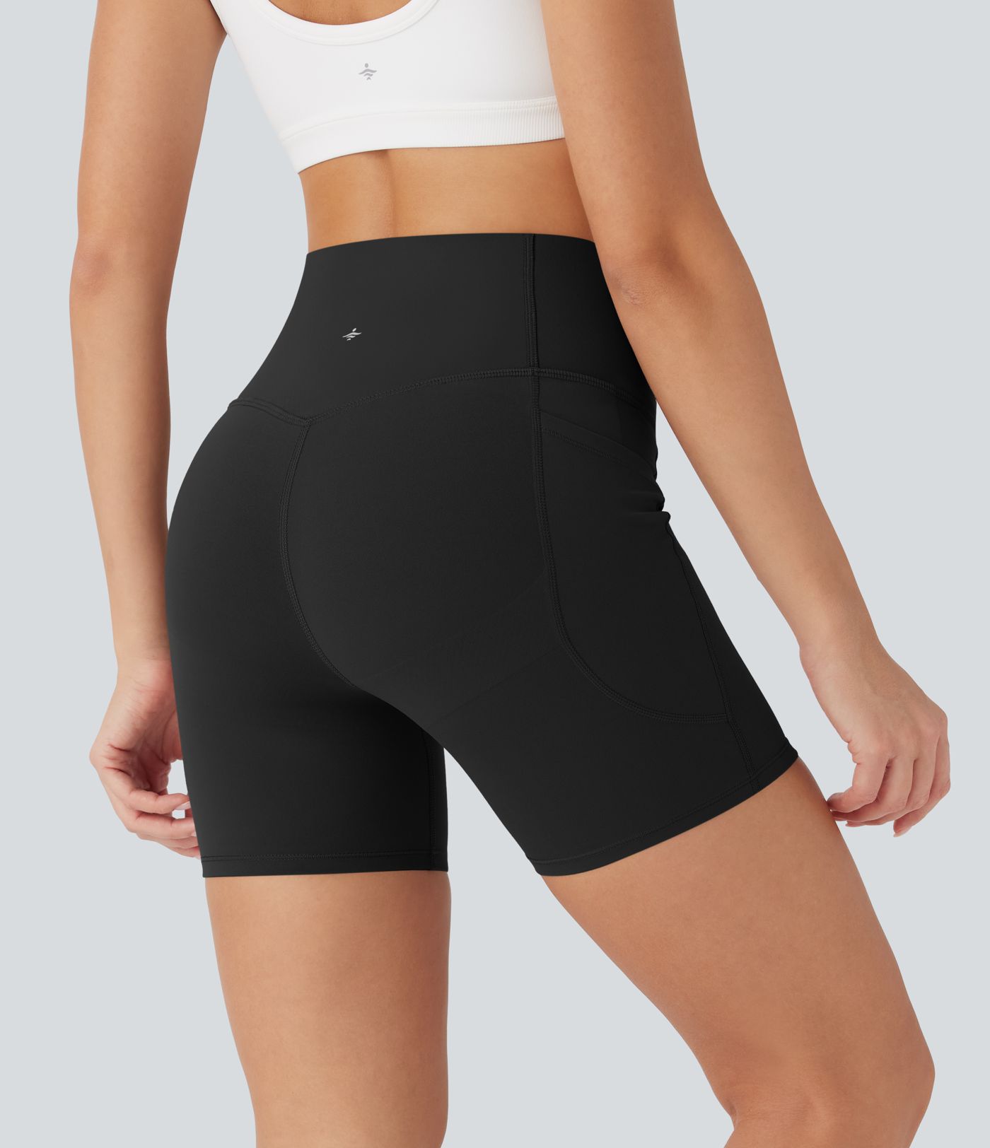 Halara UltraSculpt™ High Waisted Butt Lifting Tummy Control Pocket Shaping Training Biker Shorts 5''