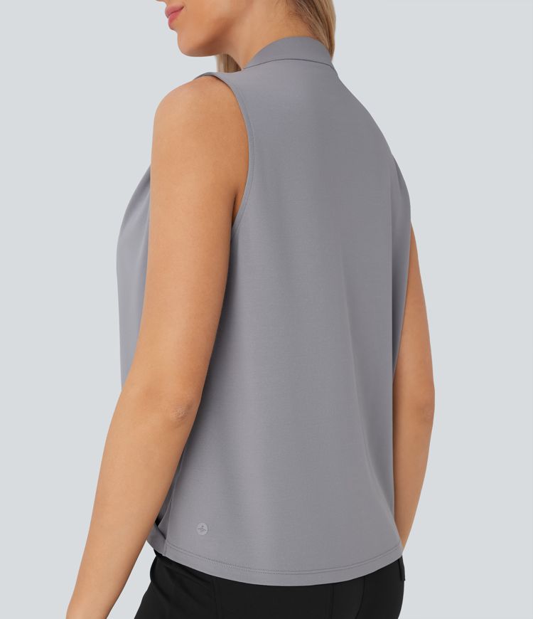 V-Ausschnitt, lockeres Wickel-Arbeitsshirt