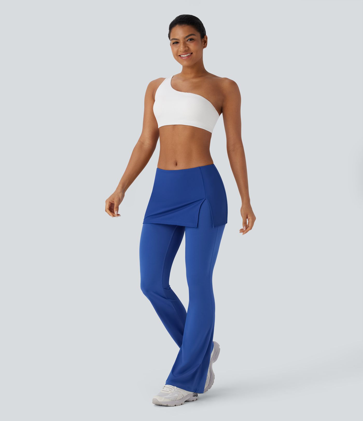Mid Rise 2-in-1 Cool Touch Yoga Bootcut Pants