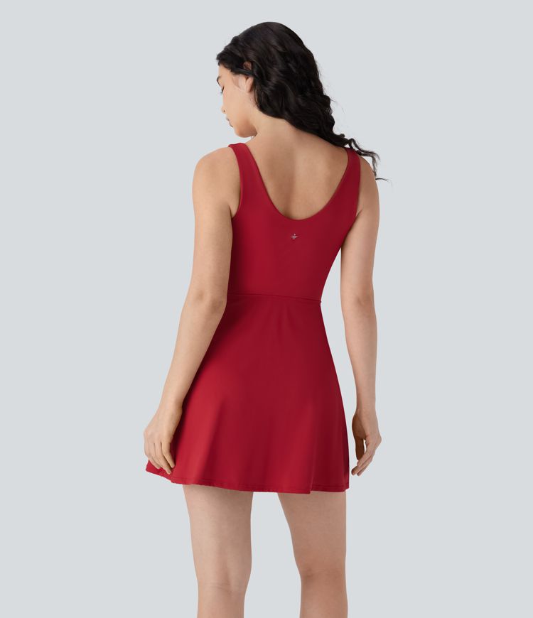 Softlyzero™ Airy Corset 2-in-1 Cool Touch Mini Tennis Active Tank Dress with Side Pockets-Easy Peezy Edition