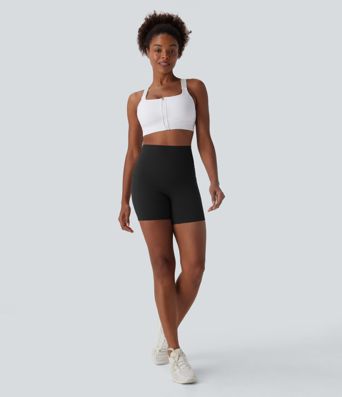 Halara UltraSculpt™ High Waisted Tummy Control Built-in Underwear Anti-Bacterial Shaping Training Biker Shorts 5'' With Pockets
