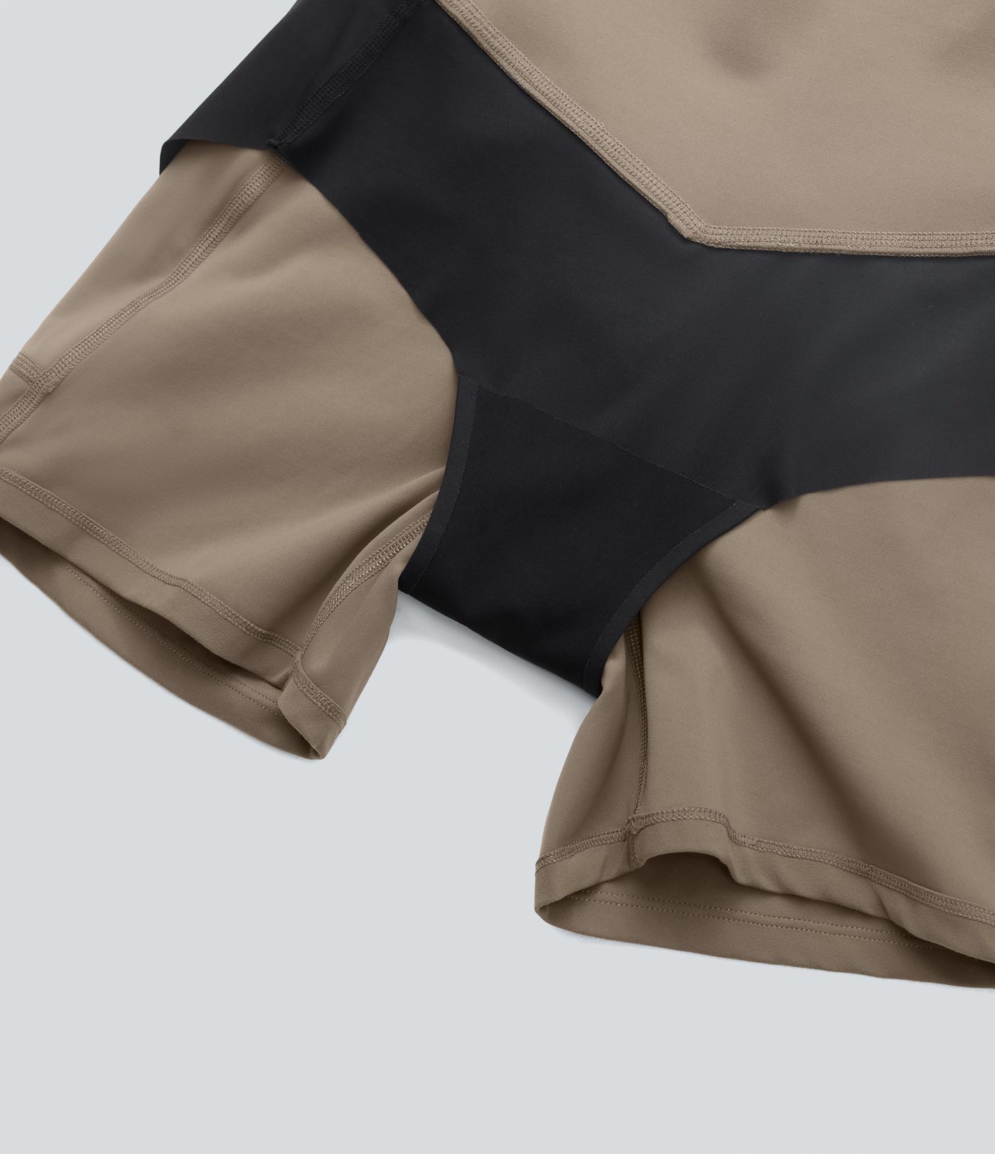 Halara UltraSculpt™ - Formende Workout-Shorts mit hohem Bund, Seitentaschen, Bauchkontrolle und integrierter Unterwäsche - antibakteriell, 12,7 cm