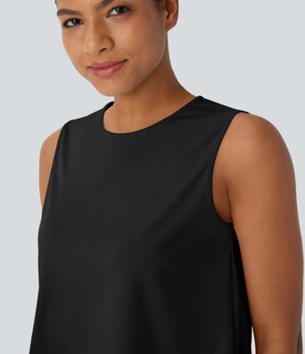 Sleeveless Top and Capri Wide Leg Pants Set with Pockets