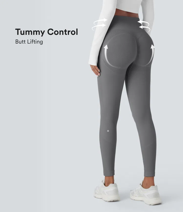 Seamless Flow High Waisted Tummy Control Butt Lifting Yoga Leggings
