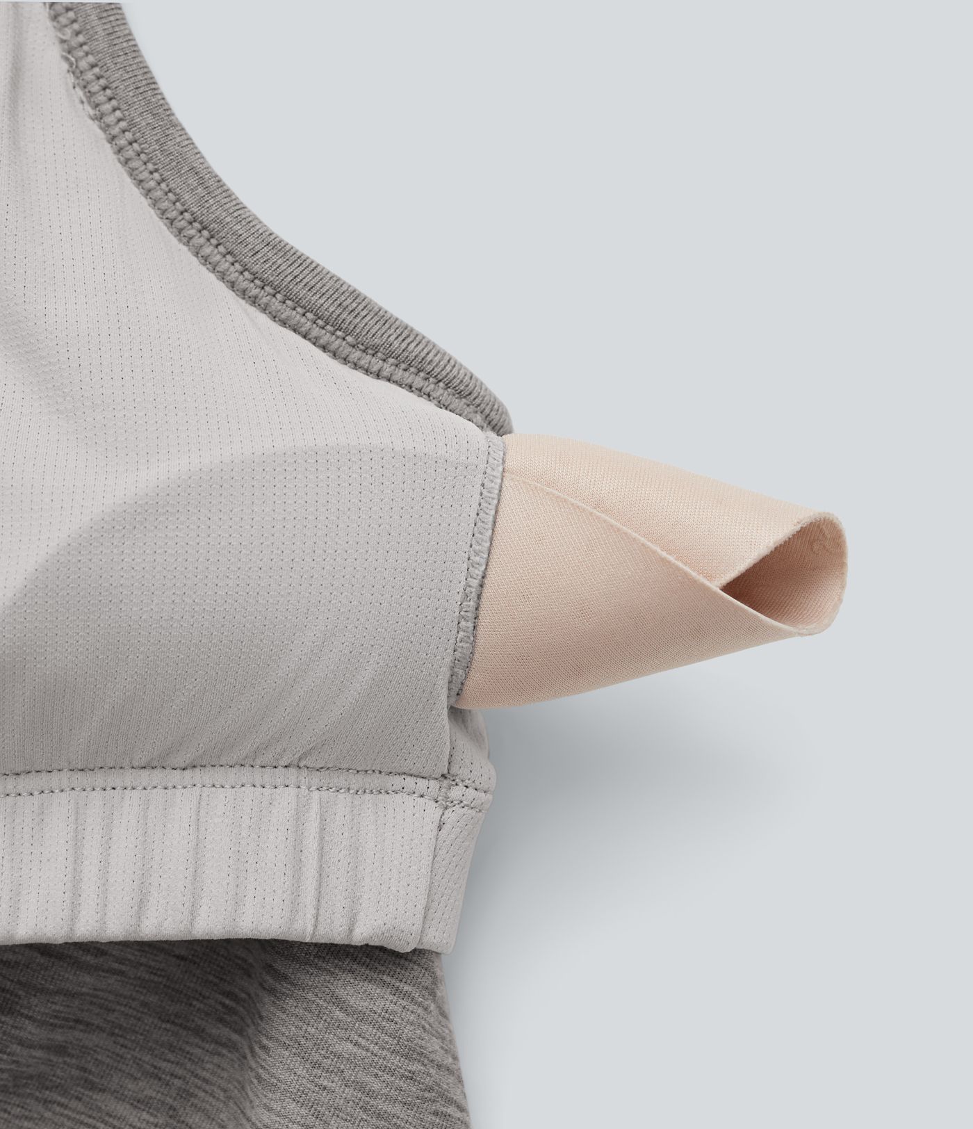 Débardeur de yoga court avec soutien-gorge intégré