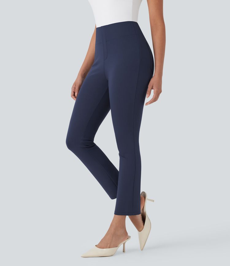 Halara Flex™ High Waisted Back Side Pocket Tapered Cropped Work Pants
