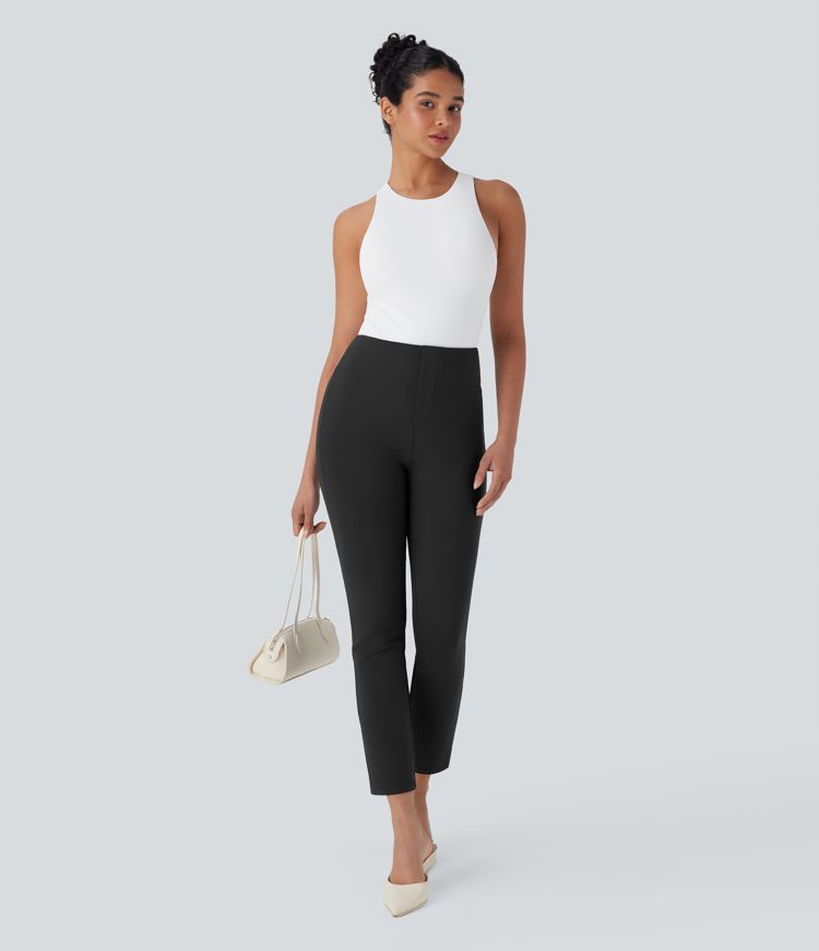 Halara Flex™ SculptKnit High Waisted Pocket Tapered Cropped Work Pants