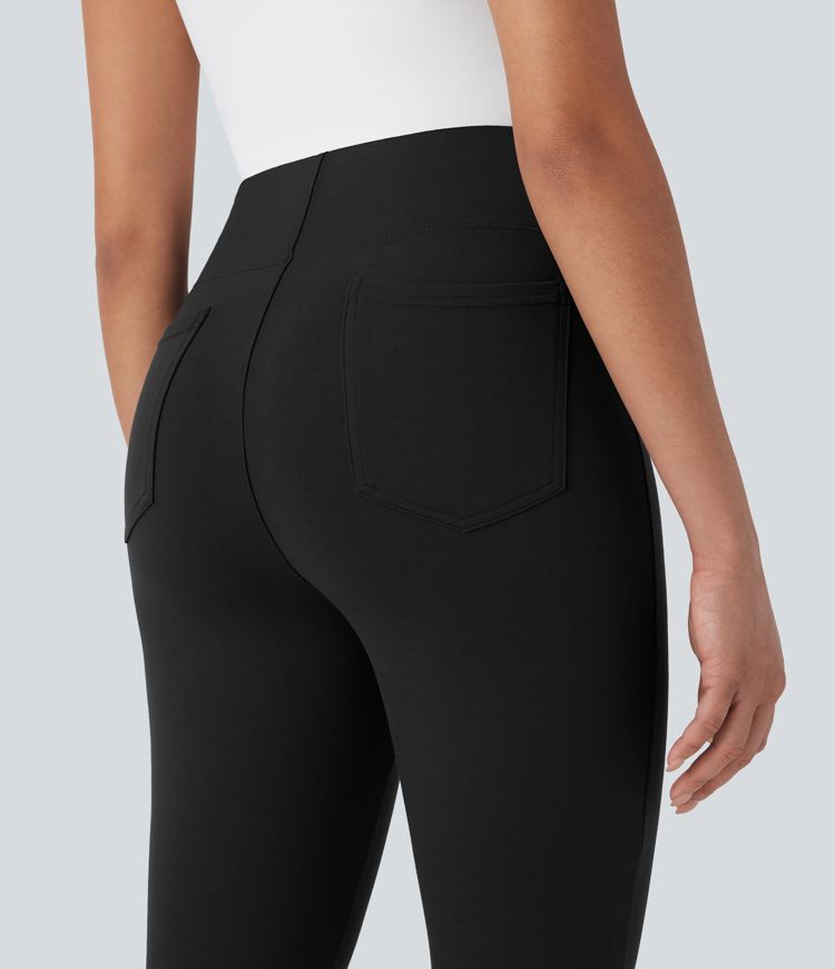 Halara Flex™ SculptKnit High Waisted Pocket Tapered Cropped Work Pants