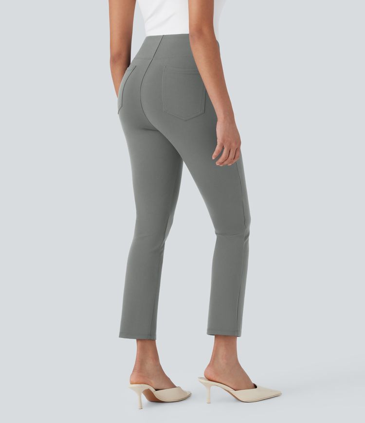 Halara Flex™ High Waisted Back Side Pocket Tapered Cropped Work Pants