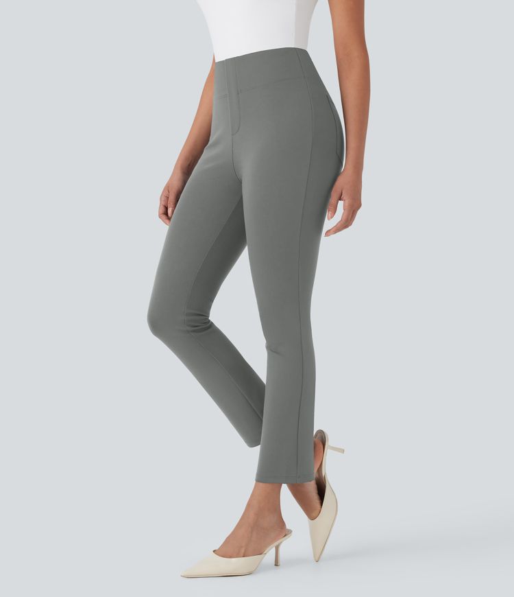 Halara Flex™ High Waisted Back Side Pocket Tapered Cropped Work Pants