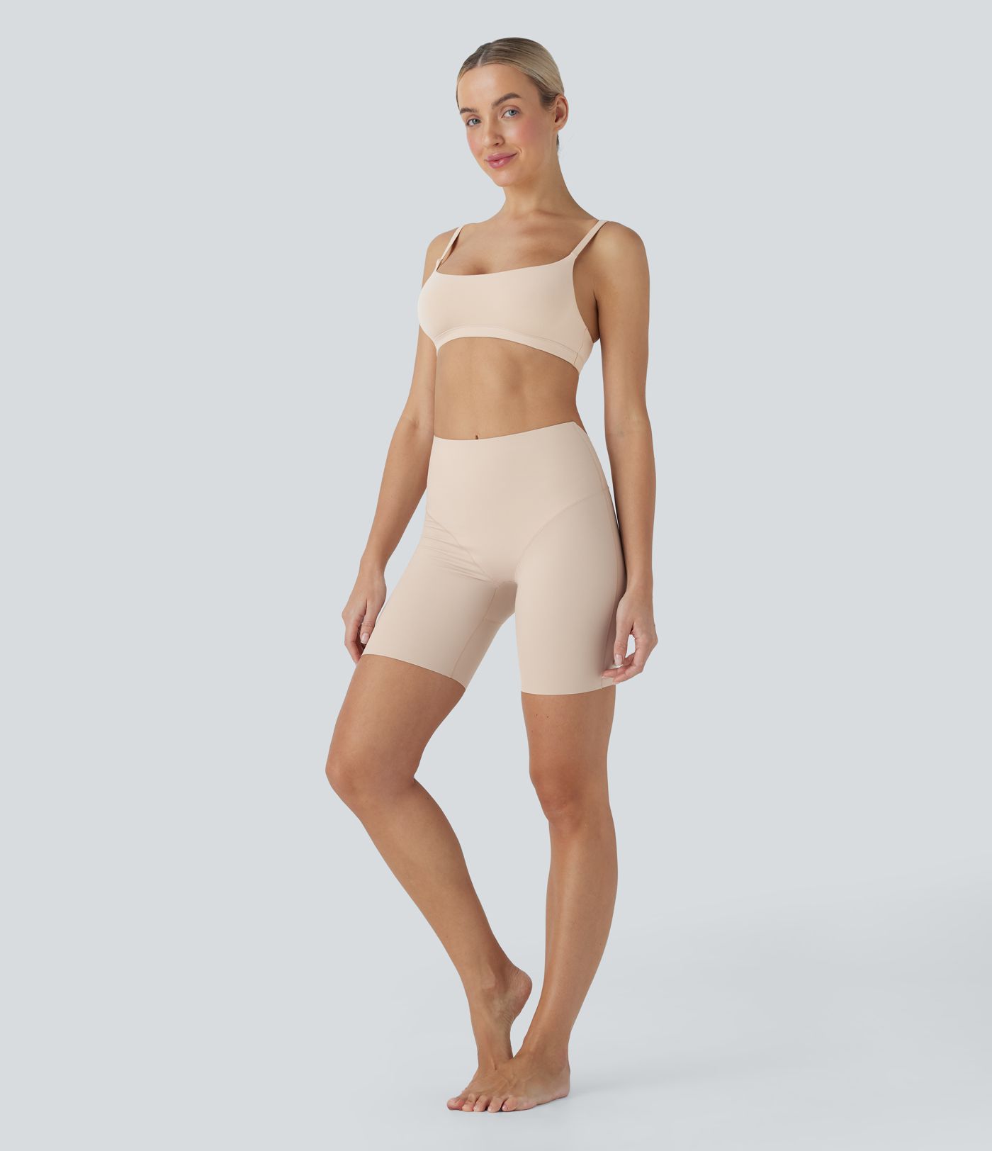 High Stretch Tummy Control Low Back Shapewear Lounge Boy Shorts