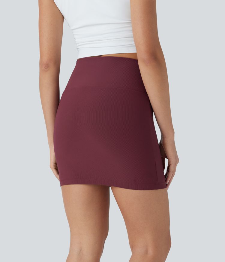 Patitoff™ Flow Pet Hair Resistant High Waisted Tummy Control 2-in-1 Bodycon Mini Casual Skirt