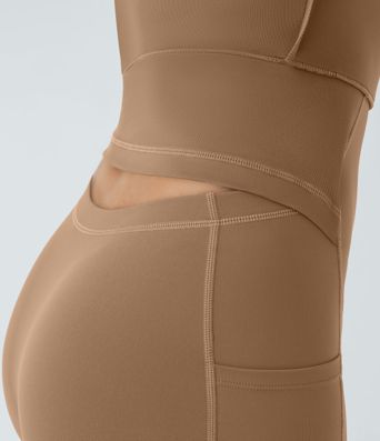 SoftlyZero™ Airy Backless Twisted Flare Low Support Dance Active Dress-Longer Length-Easy Peezy Edition A-C Cups