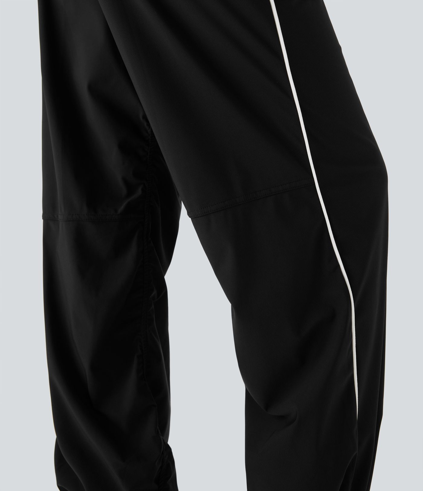 Low Rise Color Block Quick Dry Trackpants Dance Joggers with Pockets