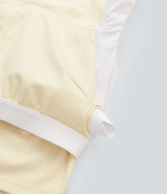 SoftlyZero™ Plush Square Neck Ruched Tank Top And Tummy Control 2-in-1 Yoga Skirt Set with Pocket