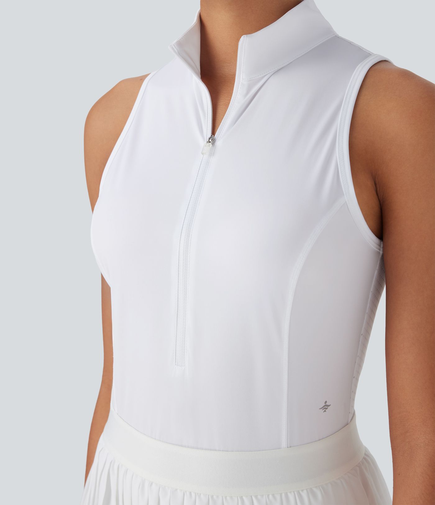 Breezeful™ Sleeveless Cut Out 2-in-1 Pleated Quick Dry Mini Tennis Active Dress with Pockets