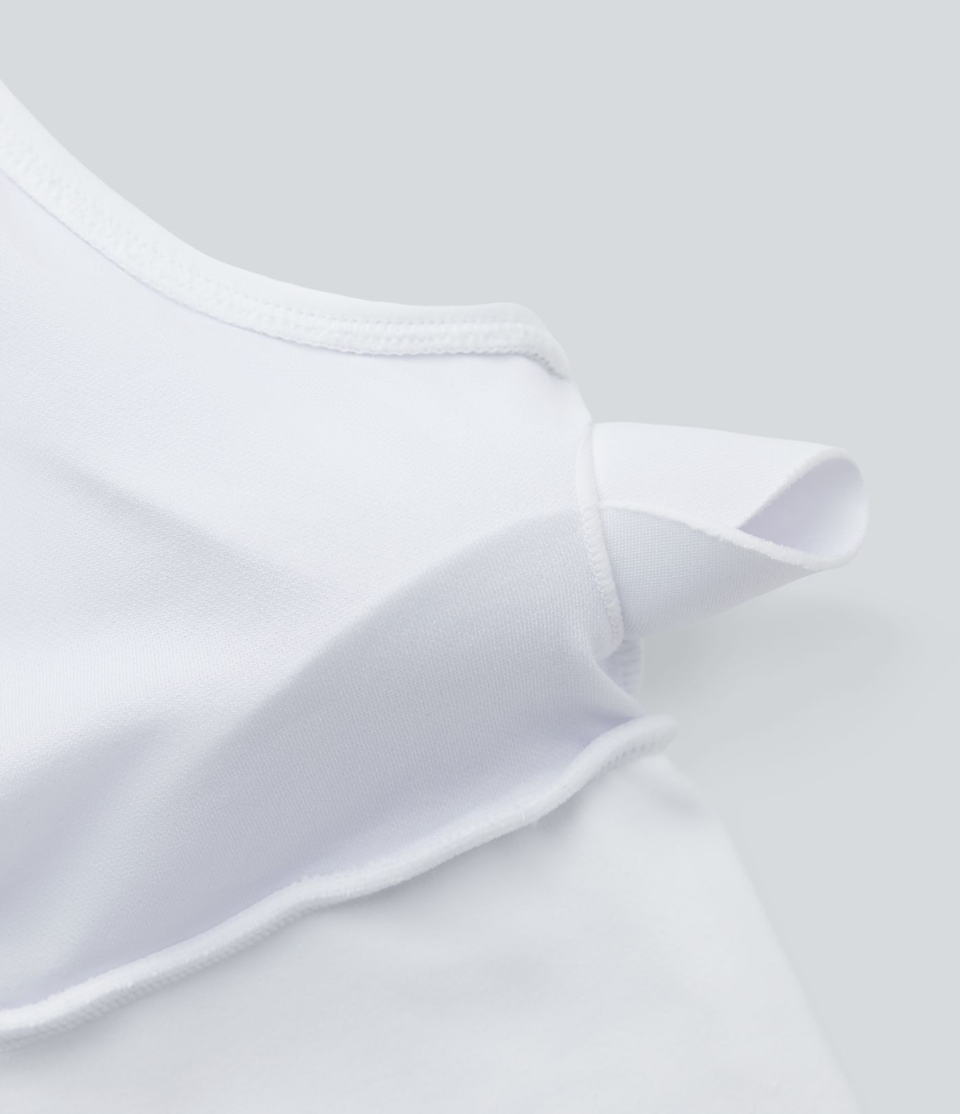 Top deportivo de yoga 2 en 1 con espalda nadadora y tejido en contraste