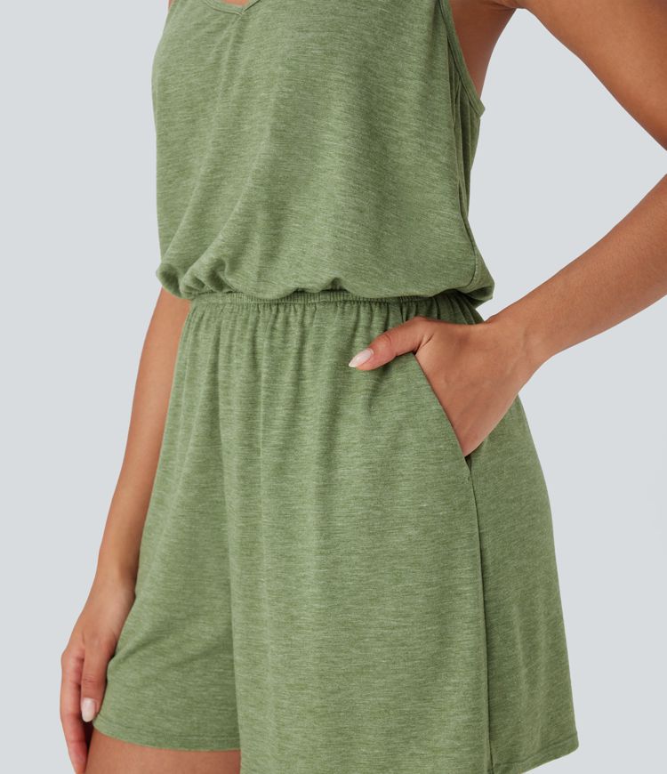 Wide Leg Jumpsuit with Pockets