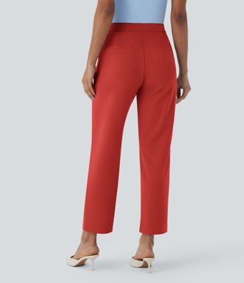 Halara Flex™ DayStretch High Waisted Pocket Ankle Length Tapered Work Trousers