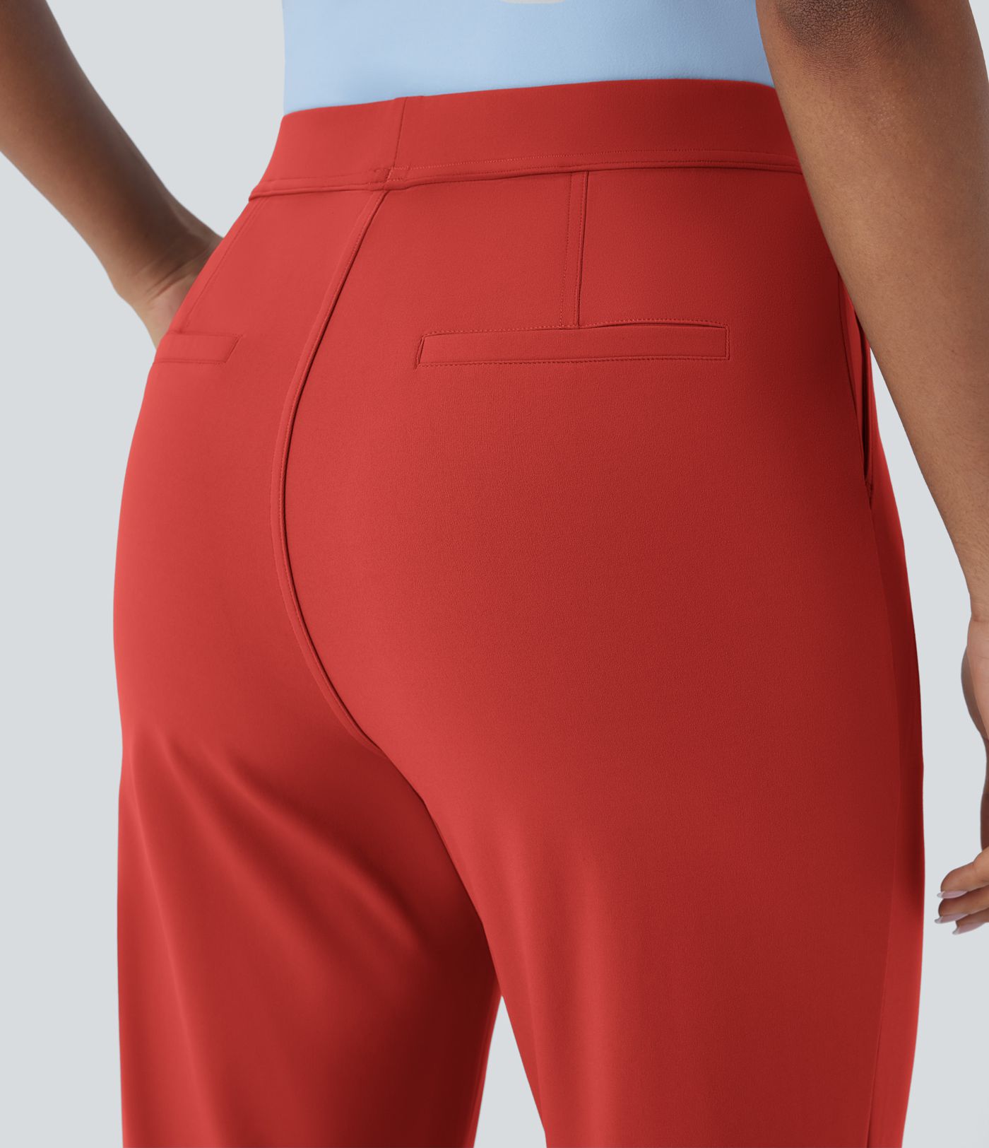 Halara Flex™ DayStretch High Waisted Pocket Ankle Length Tapered Work Trousers