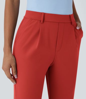 Halara Flex™ DayStretch High Waisted Pocket Ankle Length Tapered Work Trousers