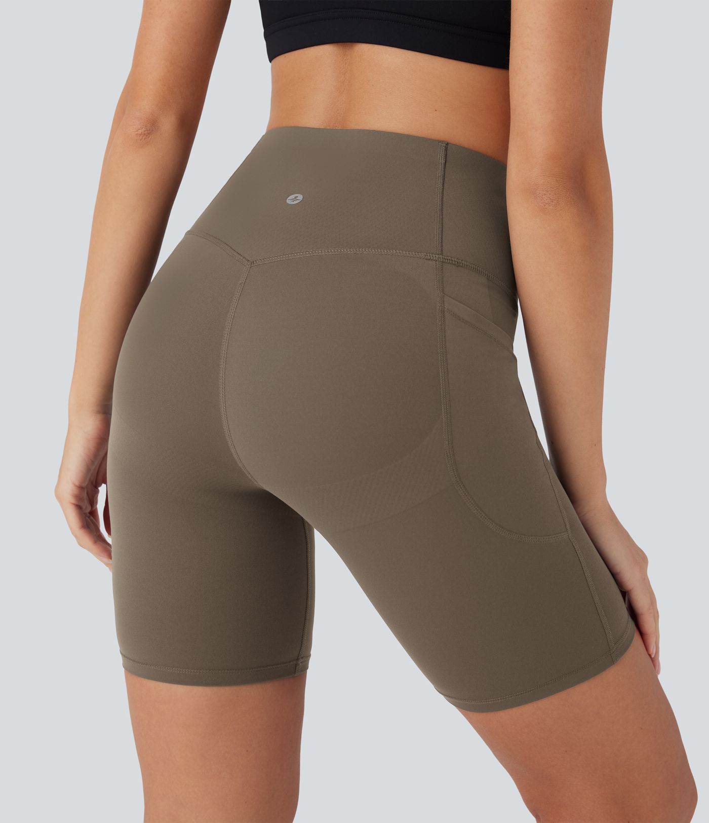 Halara UltraSculpt™ High Waisted Butt Lifting Tummy Control Pocket Shaping Training Biker Shorts 7''