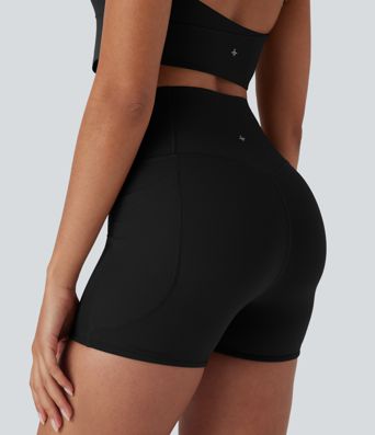 Halara UltraSculpt™ SoCinched short d'entraînement gainant tall tail, rehausseur de fessier, maintien du ventre, avec poches — 3''