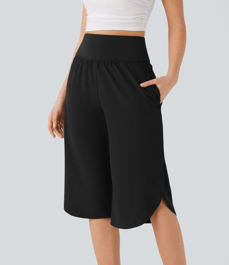 Breezeful™ High Waisted Tummy Control Quick Dry Casual Pants with Pockets