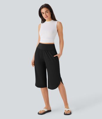 Breezeful™ High Waisted Tummy Control Quick Dry Casual Pants with Pockets