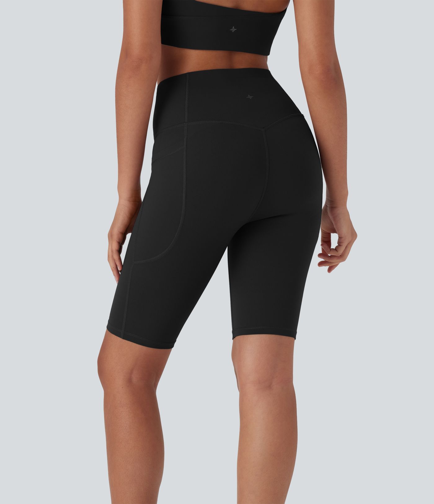 Halara UltraSculpt™ High Waisted Butt Lifting Tummy Control Shaping Training Biker Shorts 9'' with Pockets