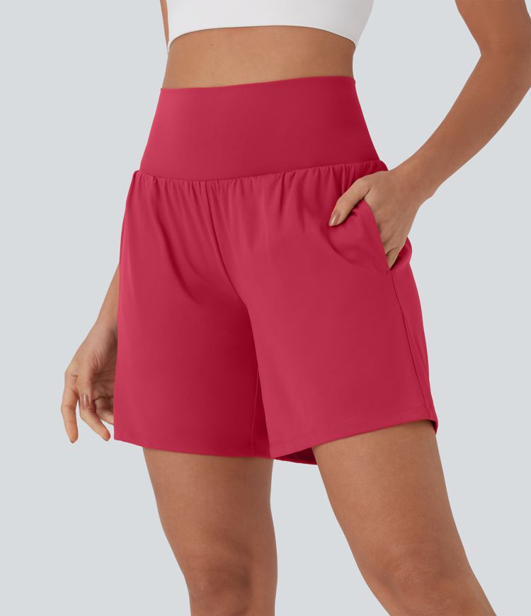 Short de yoga SoftlyZero™ Airy 2-en-1 taille très haute avec poches et effet frais InstantCool 17,5 cm