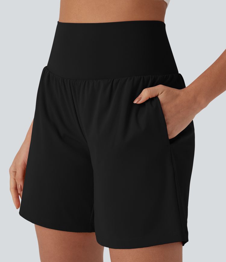 Softlyzero™ Airy Super High Waisted 2-in-1 Cool Touch Yoga Shorts 7" with Pockets