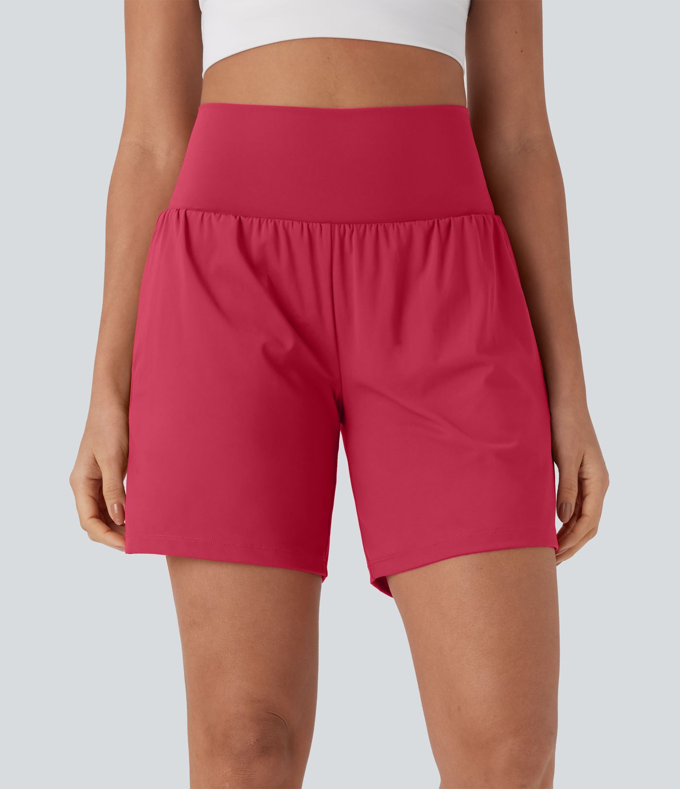 Softlyzero™ Airy Super High Waisted 2-in-1  Yoga Shorts 7" with Pockets