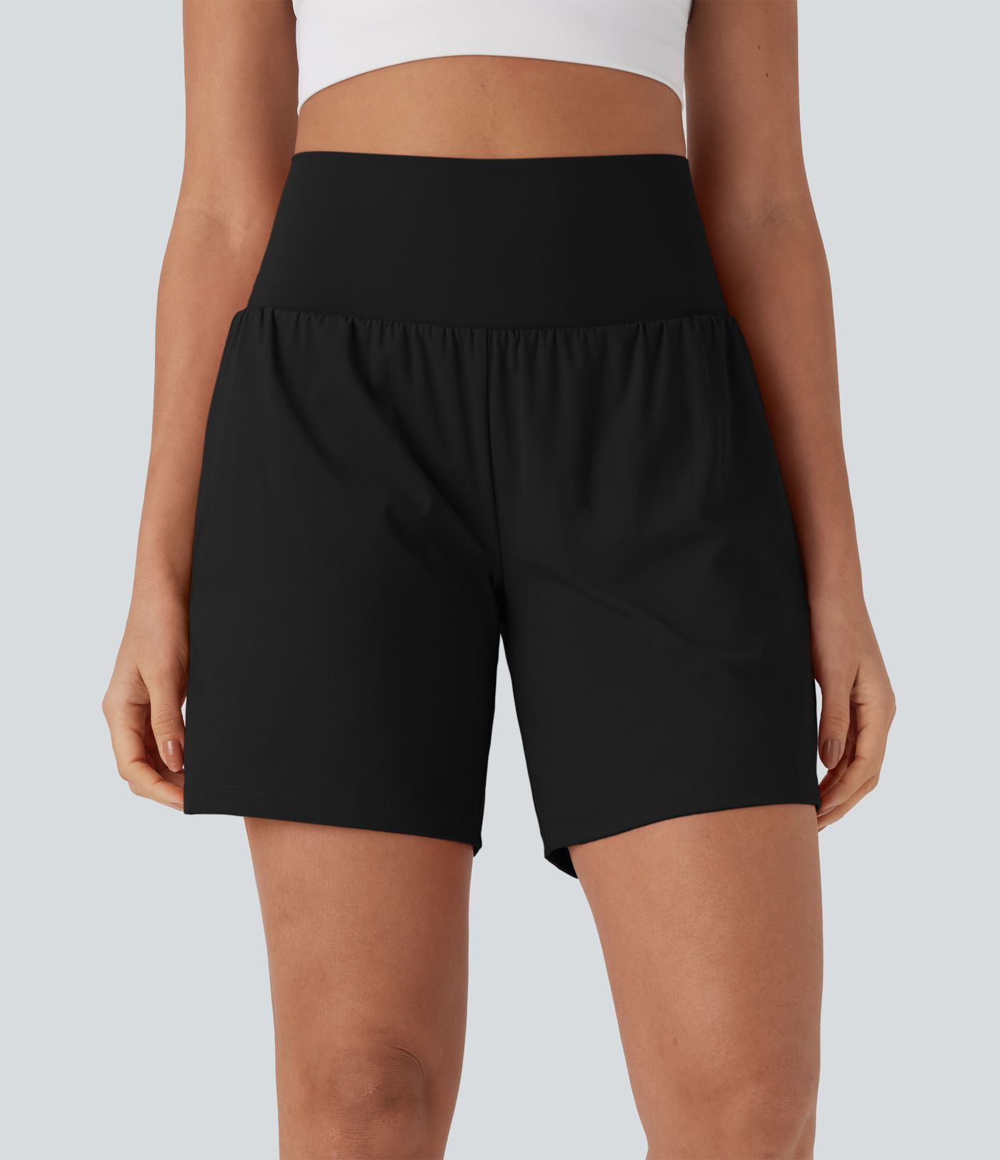 Softlyzero™ Airy Super High Waisted 2-in-1  Yoga Shorts 7" with Pockets